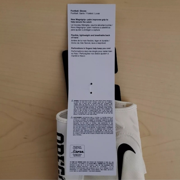 Nike Vapor Jet 7.0 Size 3XL NCAA Football Gloves Oregon State Beavers DX6901-138 - Picture 4 of 11